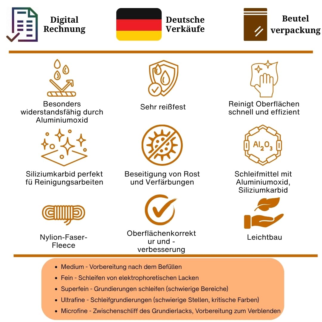 Hergestellt mit S cotch Brite Universal-Handpads, Schleifmittel, Schleifpads, Metallschleifen, Alumi