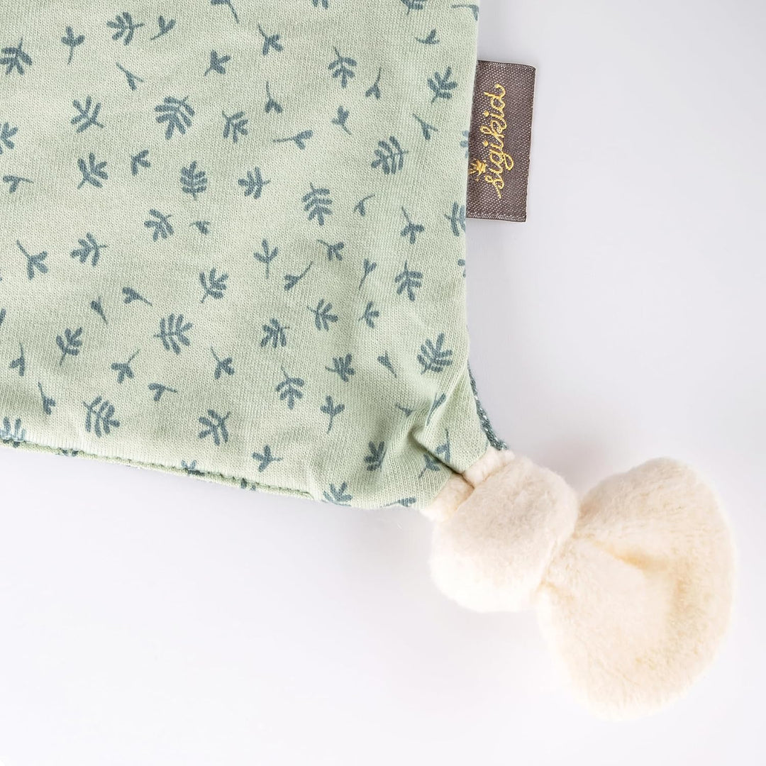sigikid 39770 Schnuffeltuch Tiercharakter Bär, Mint/weiss