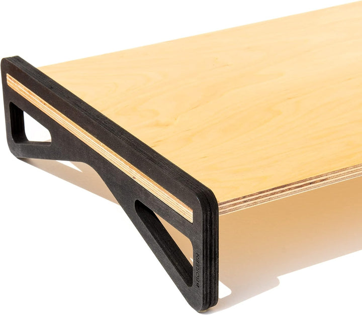 BOREEN Monitorständer für Laptop, PC und Laptop, aus natürlichem Holz.