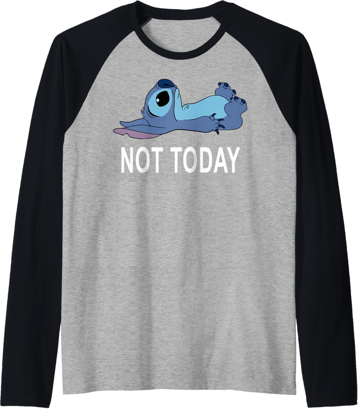 Disney Lilo &amp; Stitch Not Today Stitch Raglan