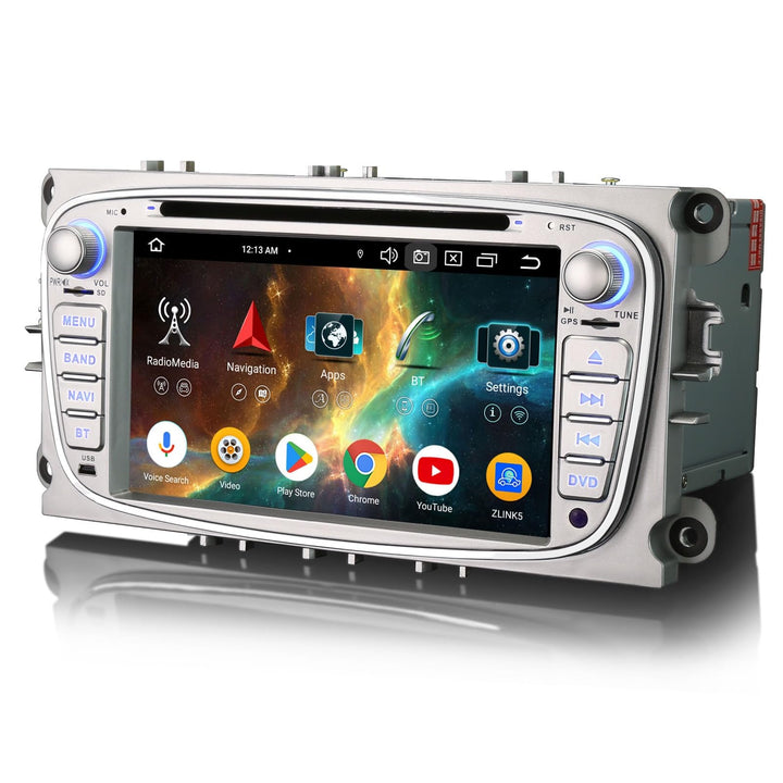Acht-Kern 4GB+ 64GB Android 14 Autoradio Für Ford Focus Mondeo C/S-Max Galaxy mit GPS Navigator Unte