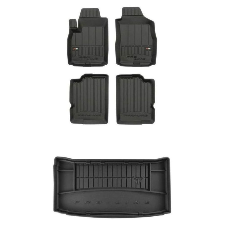 M MOTOS Satz Gummifussmatten und Kofferraummatten für FIAT Panda II 2003-2012 Verbessern Sie Ihren R