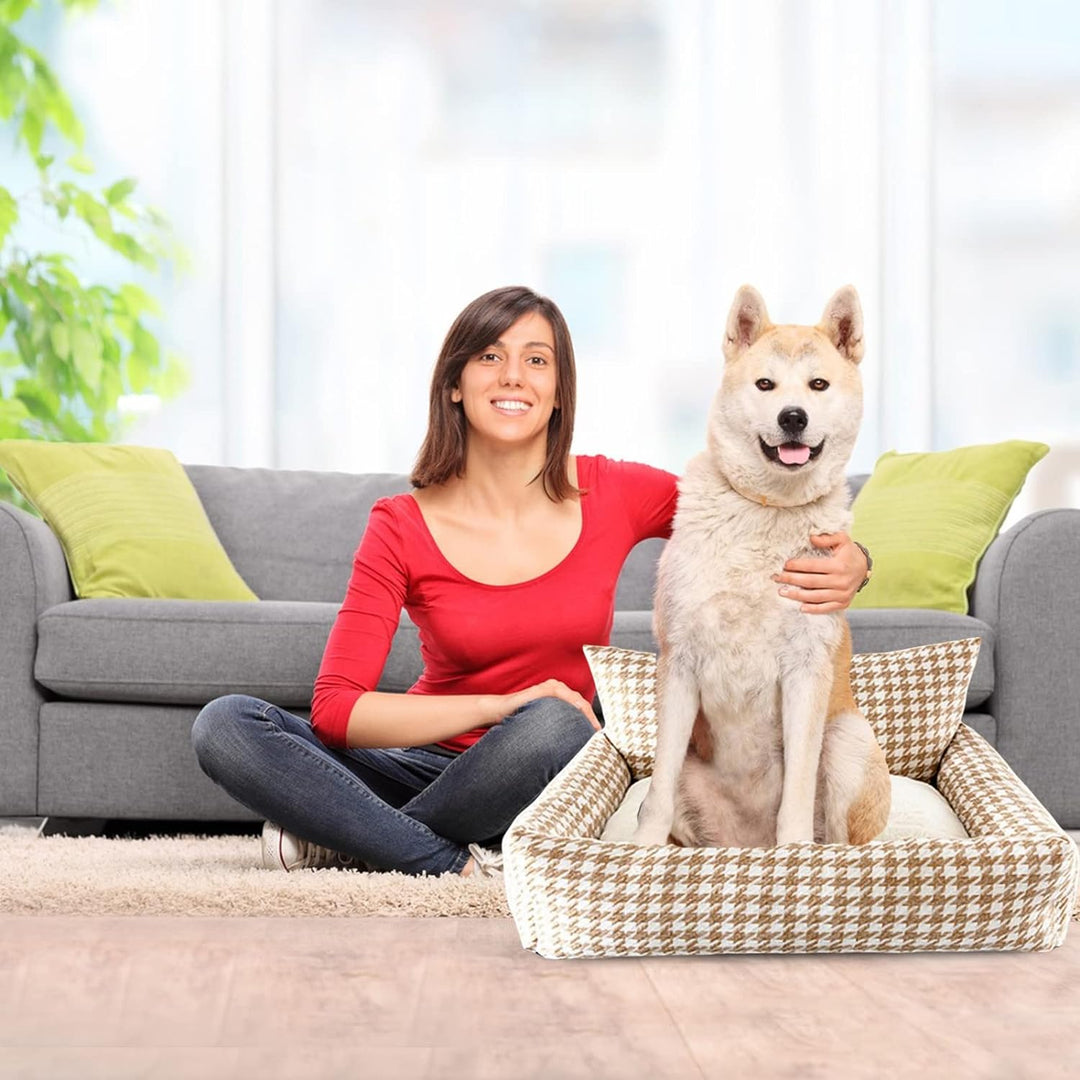 PETCUTE Orthopädisches Hundebett,Hundebett Mittelgrosse Hunde,Rutschfestes Hundebett Hundesofa,Super