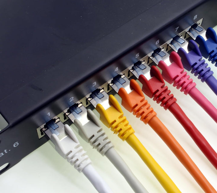 5m - CAT6a - Netzwerkkabel gelb - 10 Stück CAT 6 A Patchkabel 10000 Mbit s SFTP PIMF 500 MHz kompati