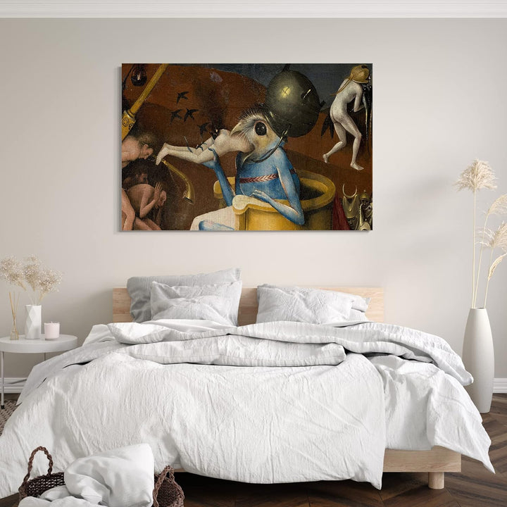 Printed Paintings Leinwand (120x80cm): Hieronymus Bosch - Ausschnitt aus Garten der Lüste (I) 120x80