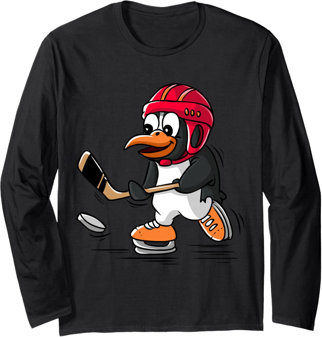 Eishockey-Pinguin Langarmshirt