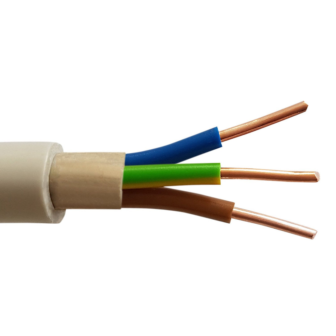 TechMech 20m NYM-J 3x1,5 mm² Mantelleitung Feuchtraumkabel Elektrokabel Kupfer Made in Germany 20 m,