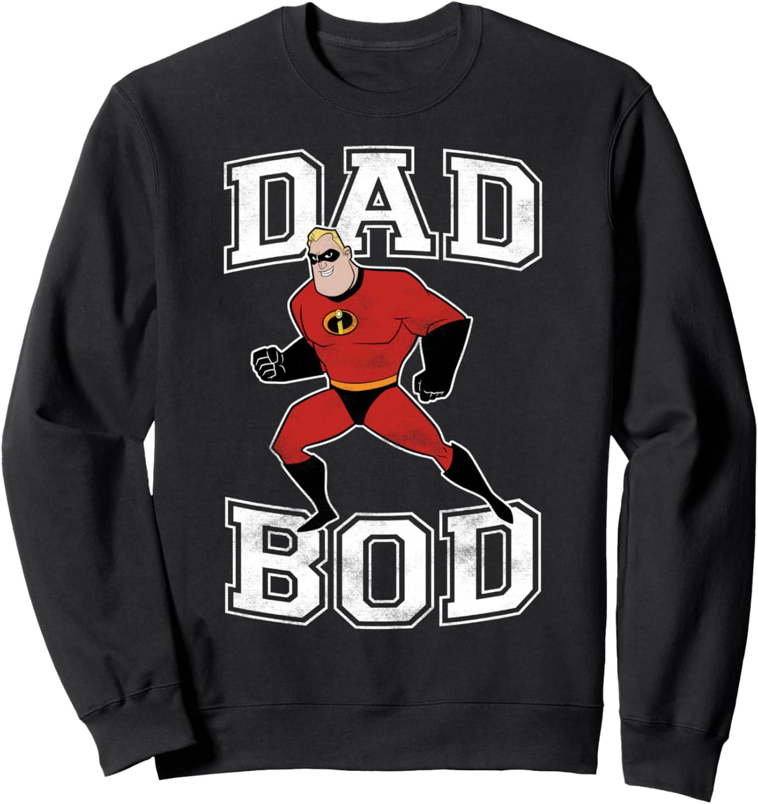 Disney Pixar Incredibles Mr. Incredible Dad Bod Portrait Sweatshirt