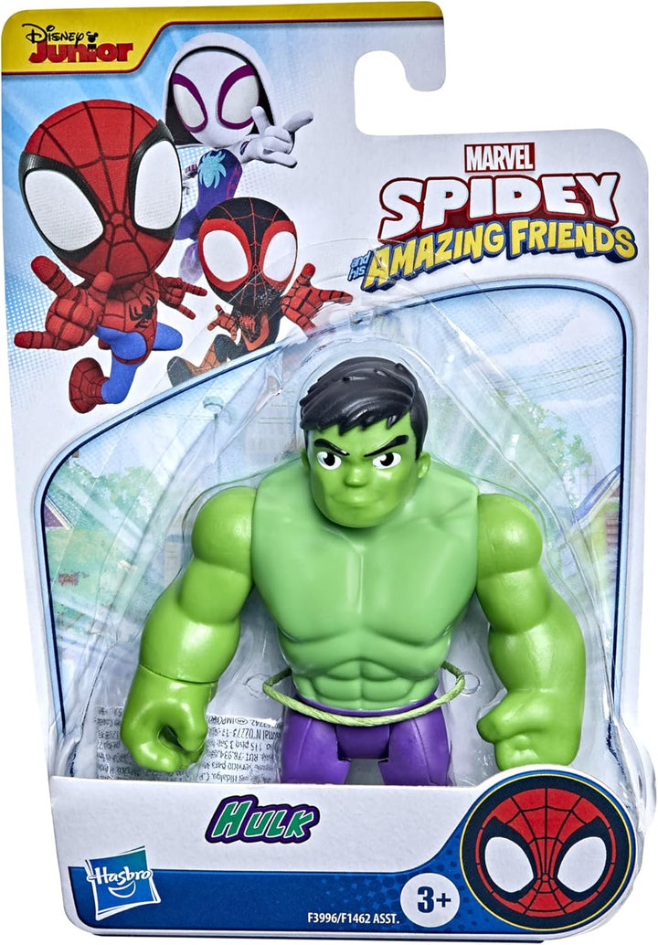 Spidey and his Amazing Friends Marvel Hulk Figur, 10 cm grosse Action-Figur für Kinder ab 3 Jahren,