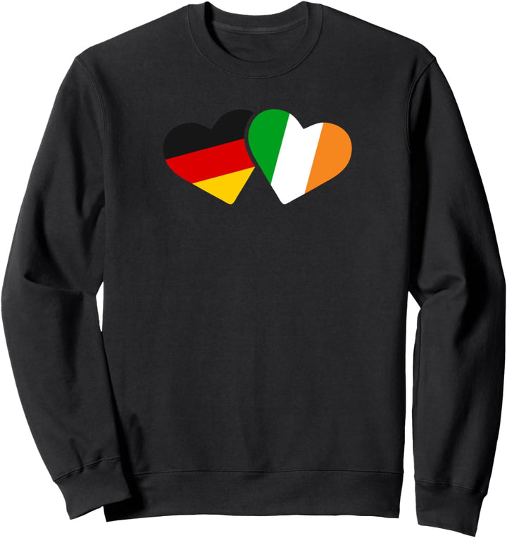Deutschland Irland Liebe Herz Freunde Love Geschenk Sweatshirt