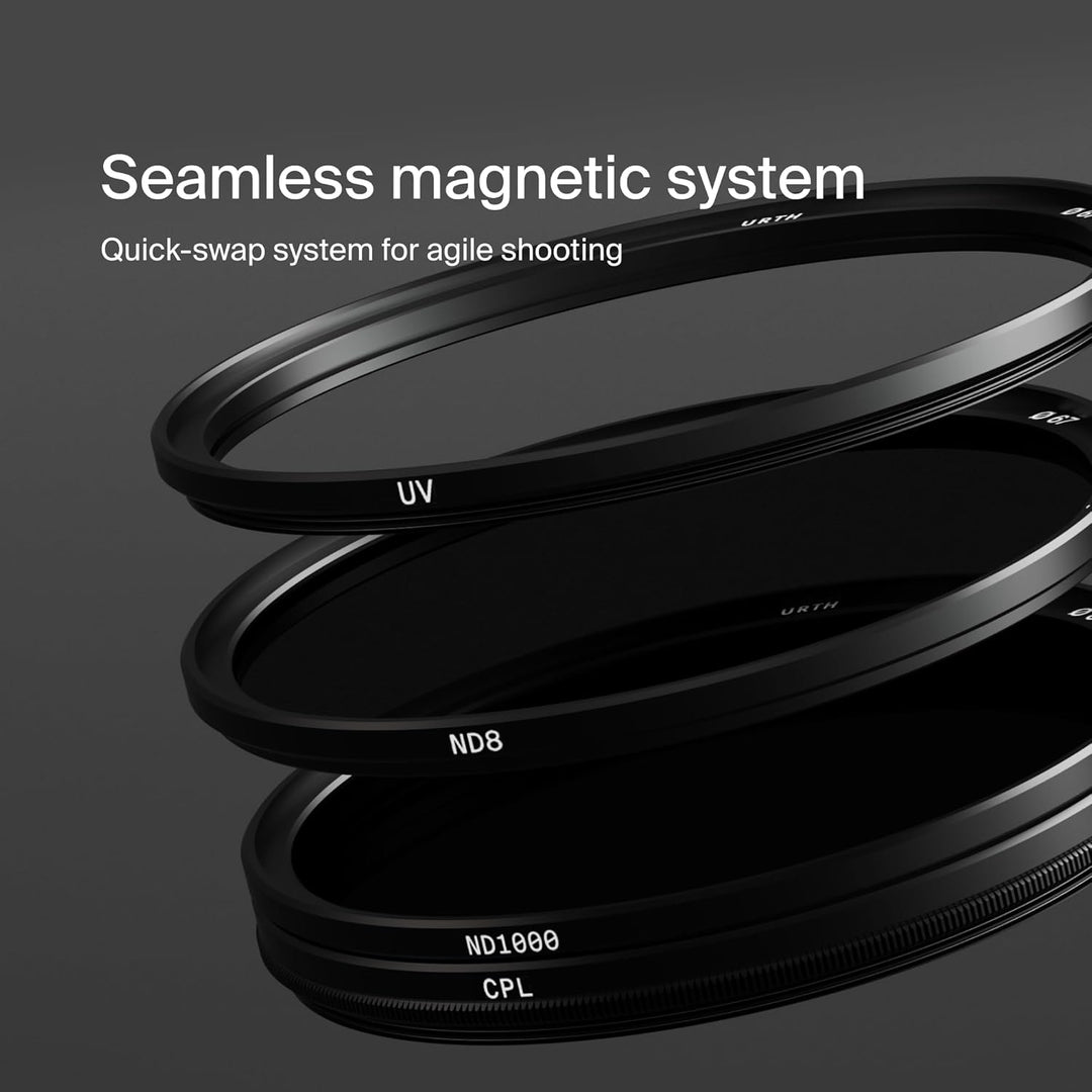 Urth 40,5 mm magnetisches UV-, zirkulares Polarisations-(CPL), ND8, ND1000 Objektivfilter-Set (Plus+