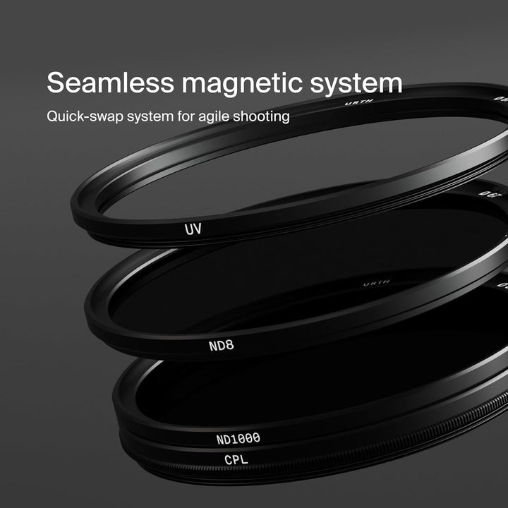 Urth 40,5 mm magnetisches UV-, zirkulares Polarisations-(CPL), ND8, ND1000 Objektivfilter-Set (Plus+