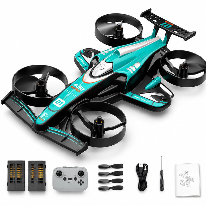 HT45 Mini 2-in-1 RC Drohne für Kinder – Flug- &amp; Bodenmodus, 360° Flip, Höhenhaltung, 3 Geschwindigke