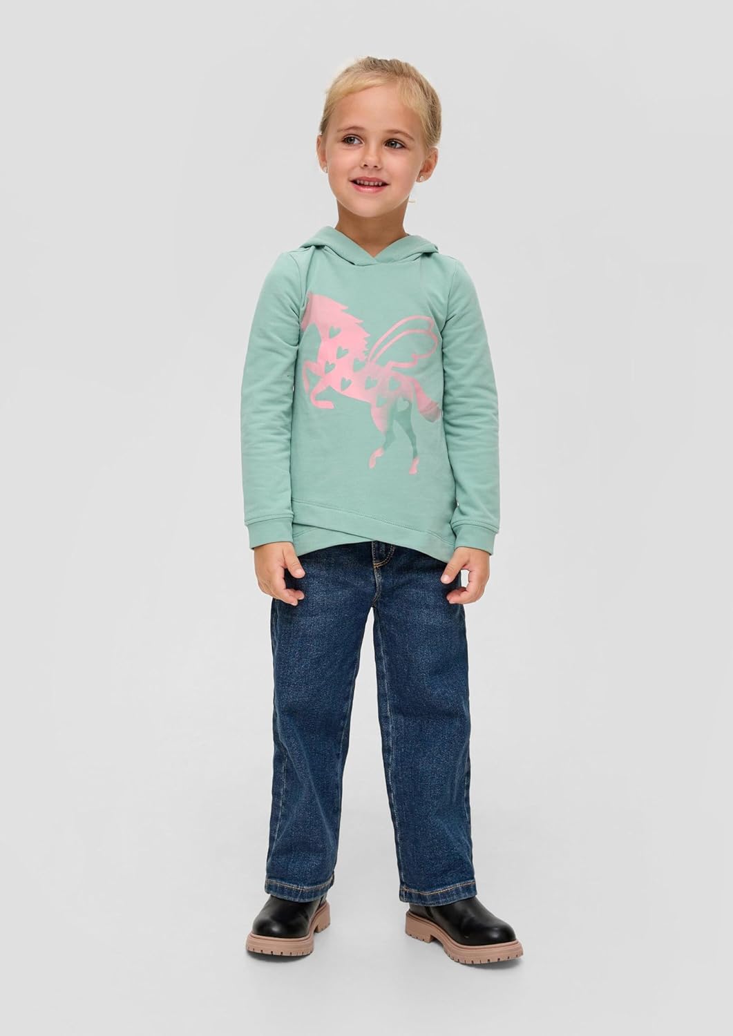s.Oliver Junior Mädchen Jeans Hose, Wide Leg Blue 104