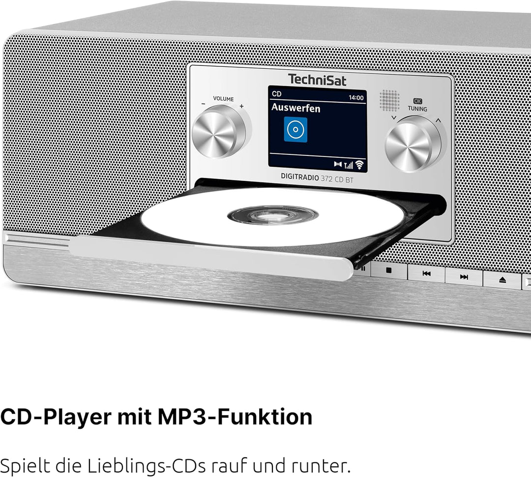 TechniSat DIGITRADIO 372 CD BT - Stereo Digitalradio, Kompaktanlage mit DAB+, UKW, CD-Player, Blueto