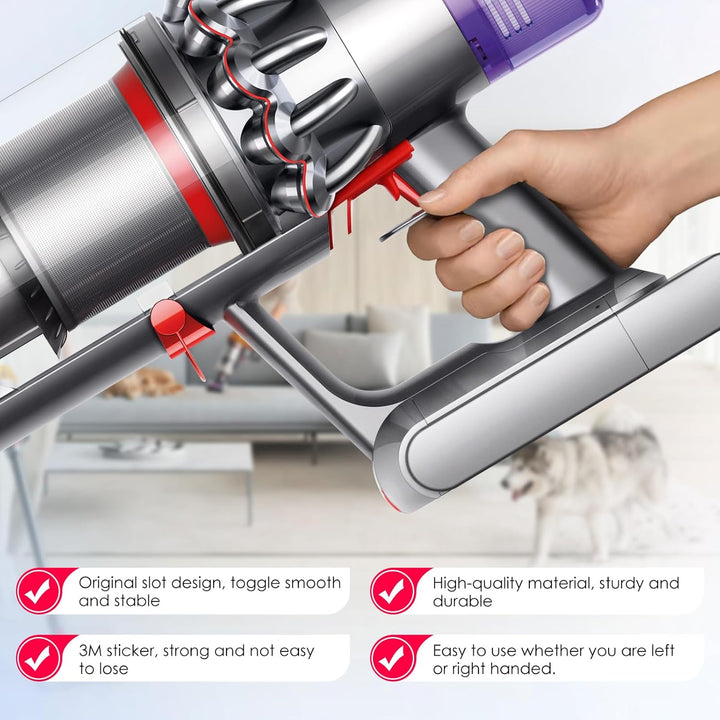 2 Stück Verstärkter Griffhalterung für Dyson V15 V11 V10 Staubsauger, Schalter Halterung Fixierung S