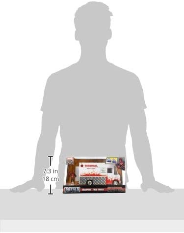 Jada JA99730 1:24 Taco Truck und Deadpool Figur, mehrfarbig
