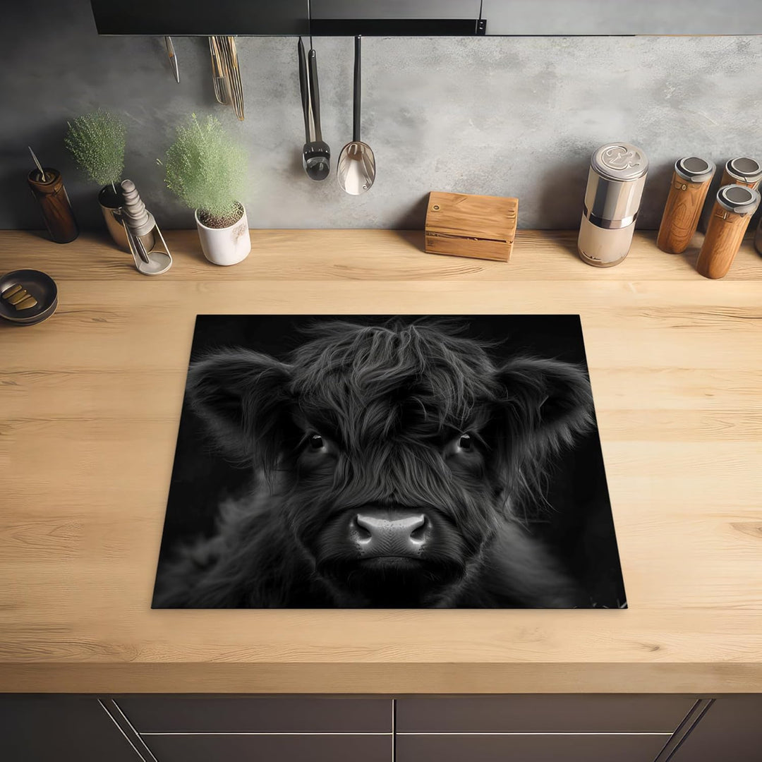 KitchenYeah© Herdabdeckplatte 59x51 cm Einteilig Induktionsmatte Küche Abdeckung Ceranfeld Herd Abde