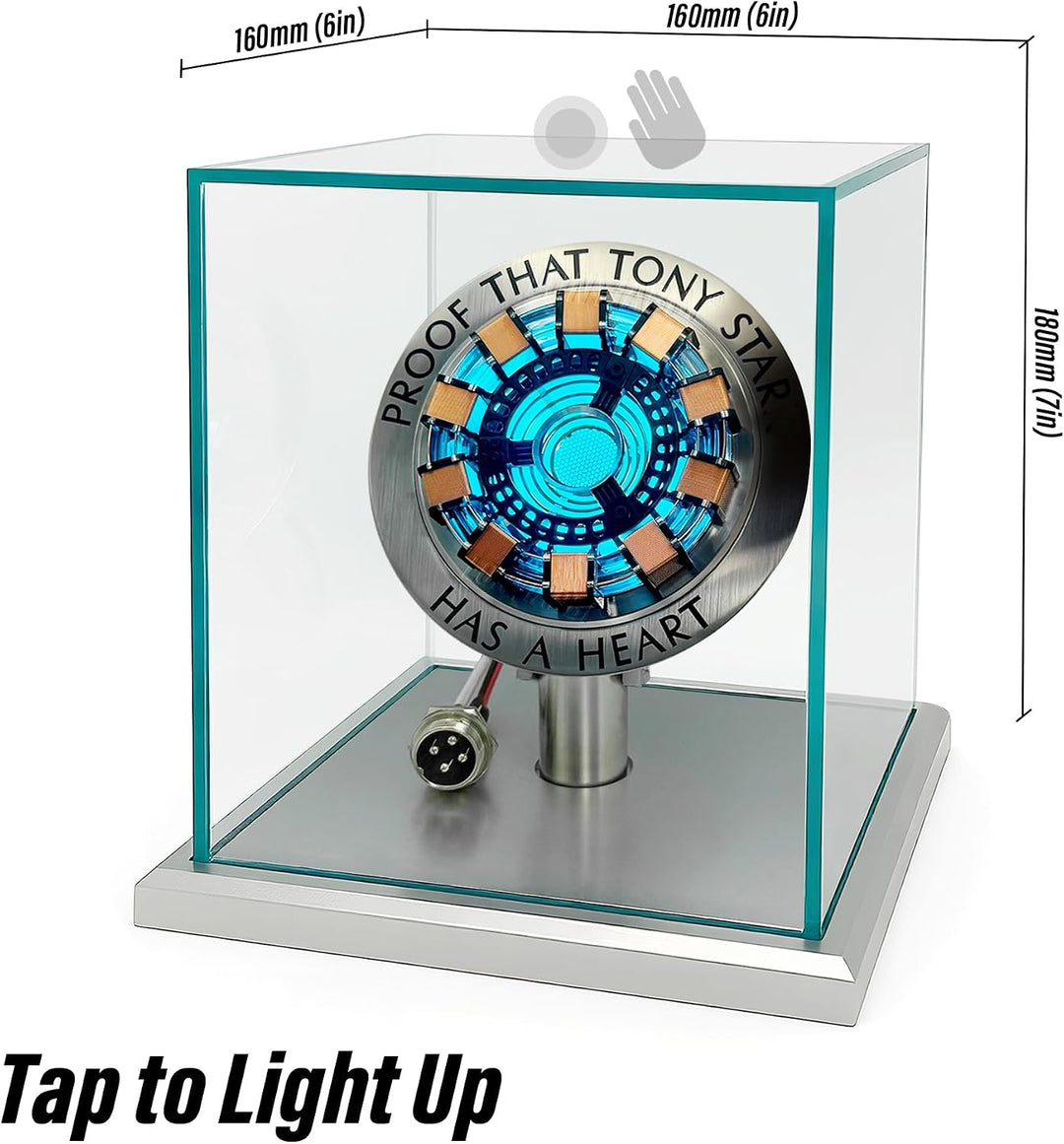 Lonyiabbi 1:1 Arc Reactor MK1 Model LED Light Vibration Sensing Control USB Interface Finished Produ
