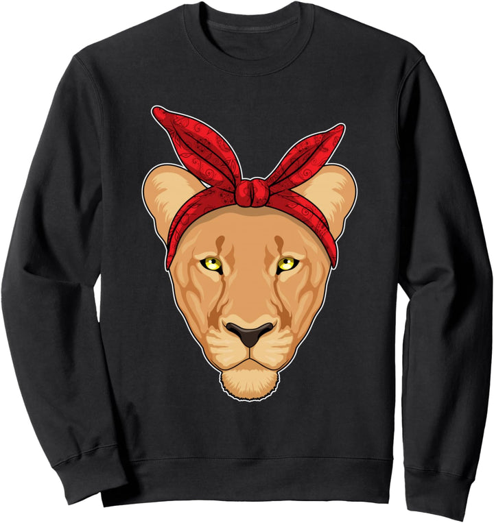 Löwin Löwe Schleife Sweatshirt