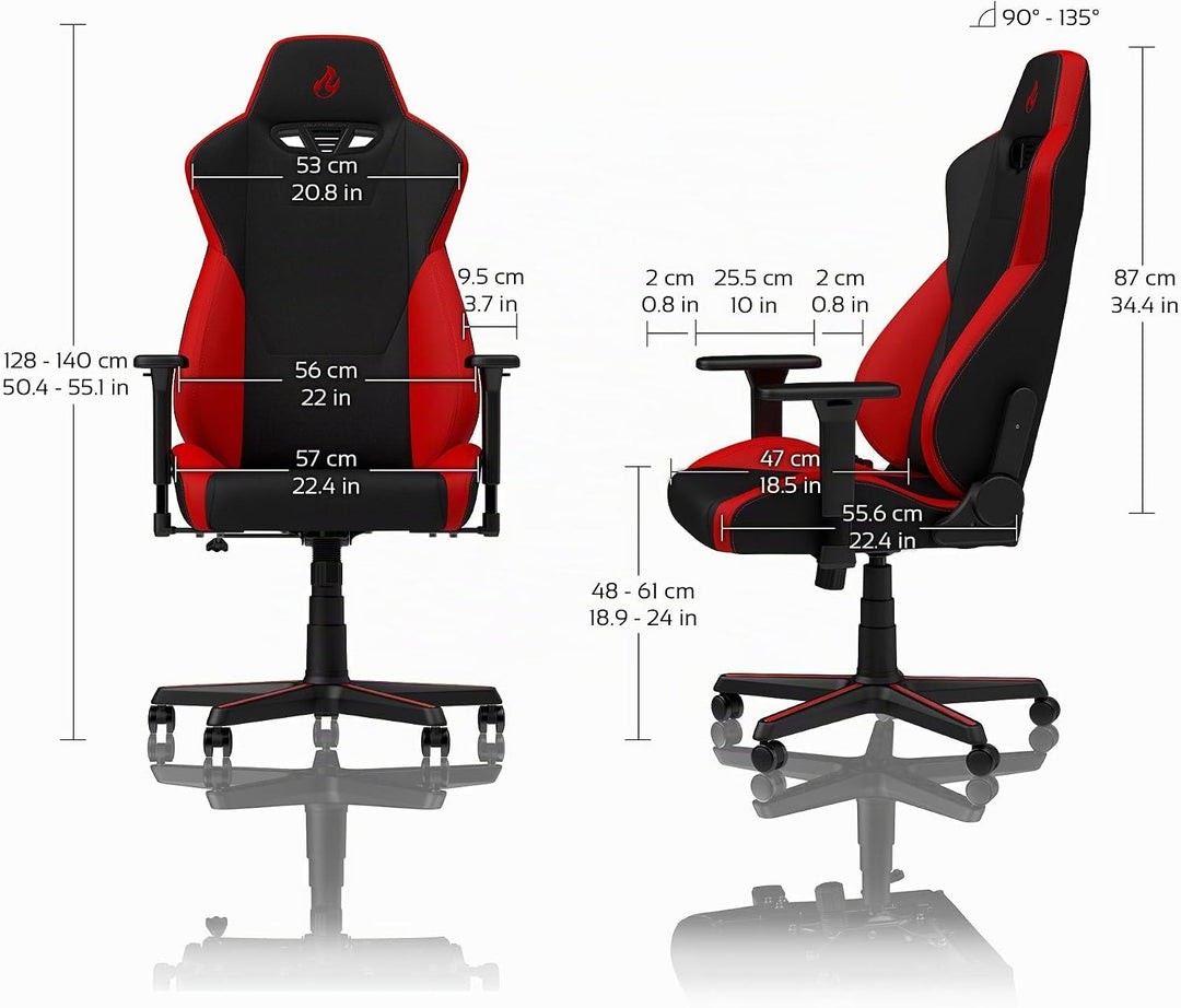 NITRO CONCEPTS S300 Gamingstuhl - Ergonomischer Bürostuhl Schreibtischstuhl Chefsessel Bürostuhl Pc