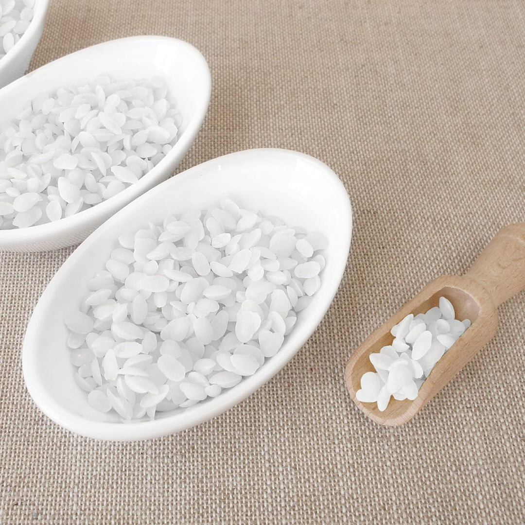 Oputec 2KG Paraffinwachs Pastillen für Kerzen: Weisses Kerzenwachs - Kerzen selber Machen - Kerzenwa