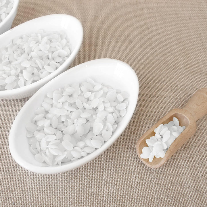 Oputec 2KG Paraffinwachs Pastillen für Kerzen: Weisses Kerzenwachs - Kerzen selber Machen - Kerzenwa