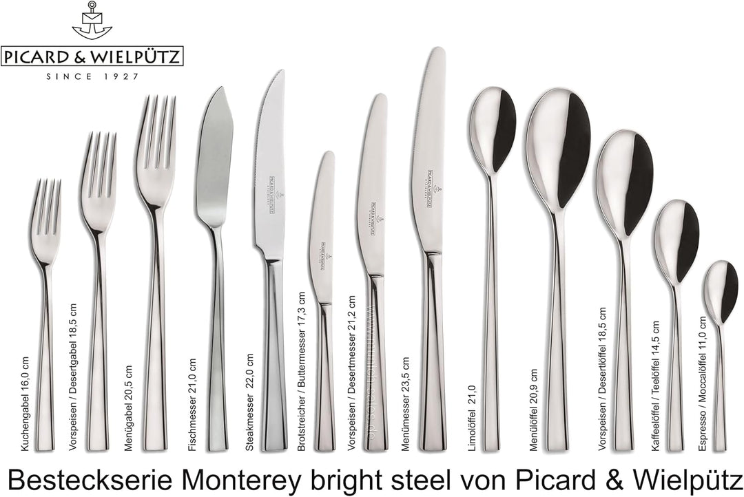 Besteck Garnitur - Tafelservice - 30 teilig - Monterey - Picard & Wielpütz, 30 teilig