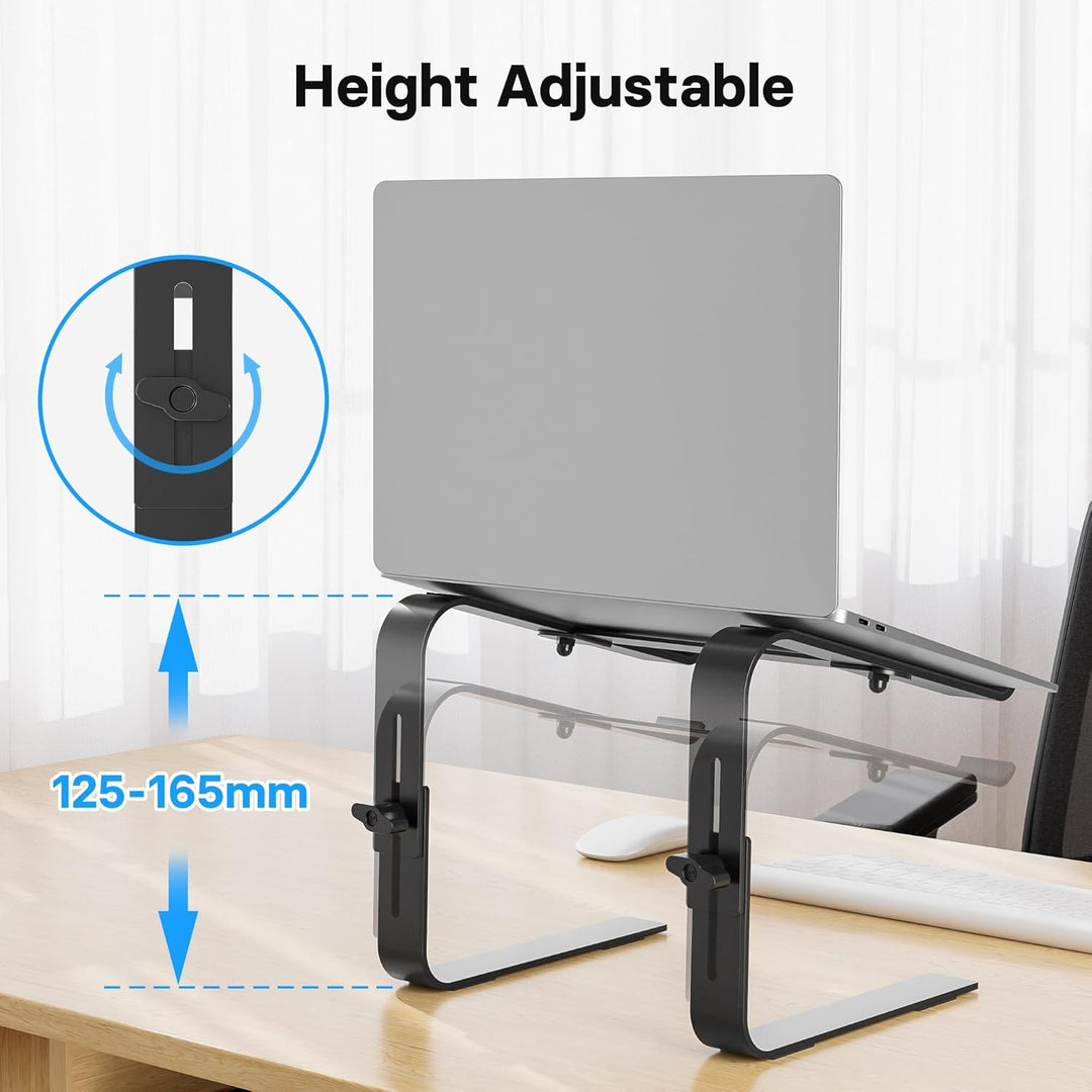 BONTEC Laptop Ständer, Laptop Stand Höhenverstellbar, Ergonomische Laptop Halterung, Kompatibel mit
