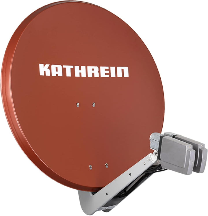 Kathrein CAS 90 ro Sat-Antenne multifeedfähig rotbraun - 8 Teilnehmer mit Unicable 8 Teiln. Unicable