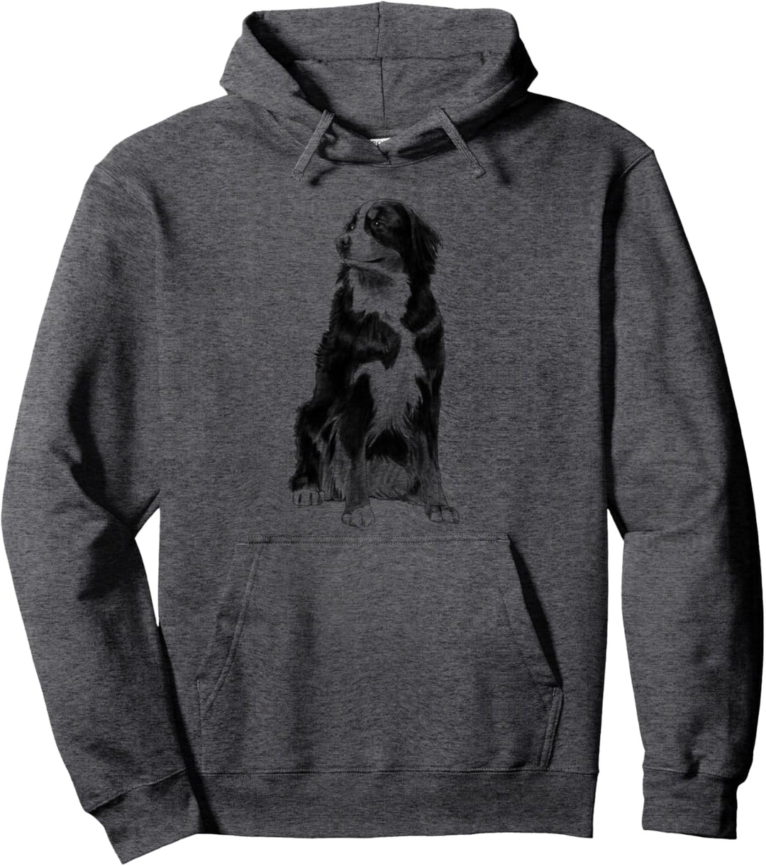 Sitzender Hund Berner Sennenhund Pullover Hoodie