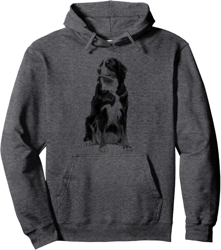 Sitzender Hund Berner Sennenhund Pullover Hoodie