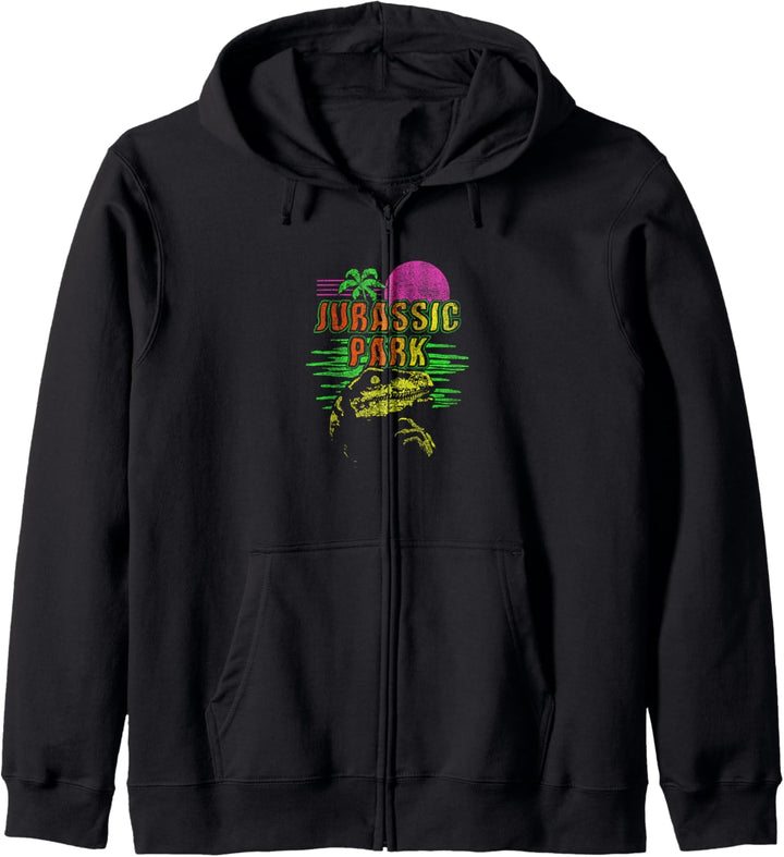 Jurassic Park Velociraptor Neon Waves Kapuzenjacke