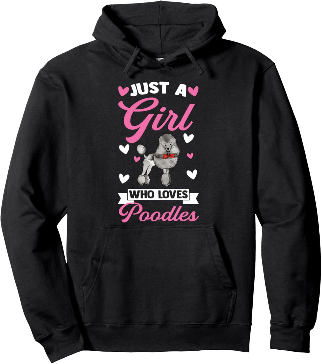 Nur ein Mädchen, das Pudel Pudelhund liebt Pullover Hoodie