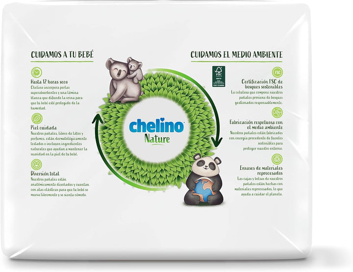 Chelino Nature Kinderwindel, Grösse 6 (17-28 kg), 162 Windeln