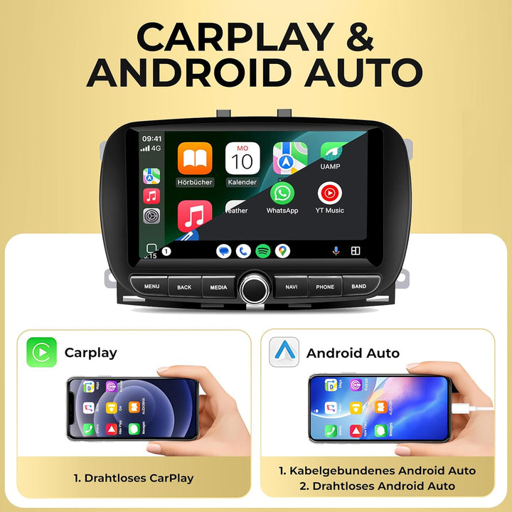 M.I.C. AFI73-L2 Android 14 Autoradio mit Navigation: MediaTek MT6765V, 4GB+64GB, 7 Zoll QLED Display