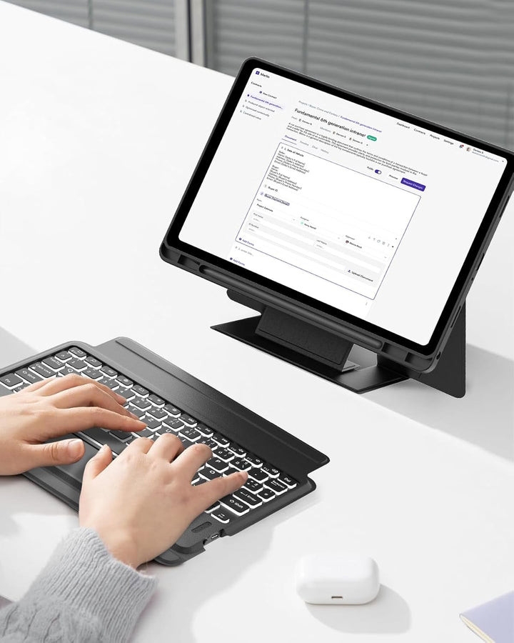 Für Galaxy Tab A9+ 11" Hülle mit Tastatur (2023 SM-X210/X215/X216) - DE QWERTZ, Ergonomische, Innova