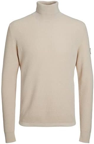 JACK &amp; JONES Male Rollkragenpullover Einfarbig Rollkragenpullover, XS