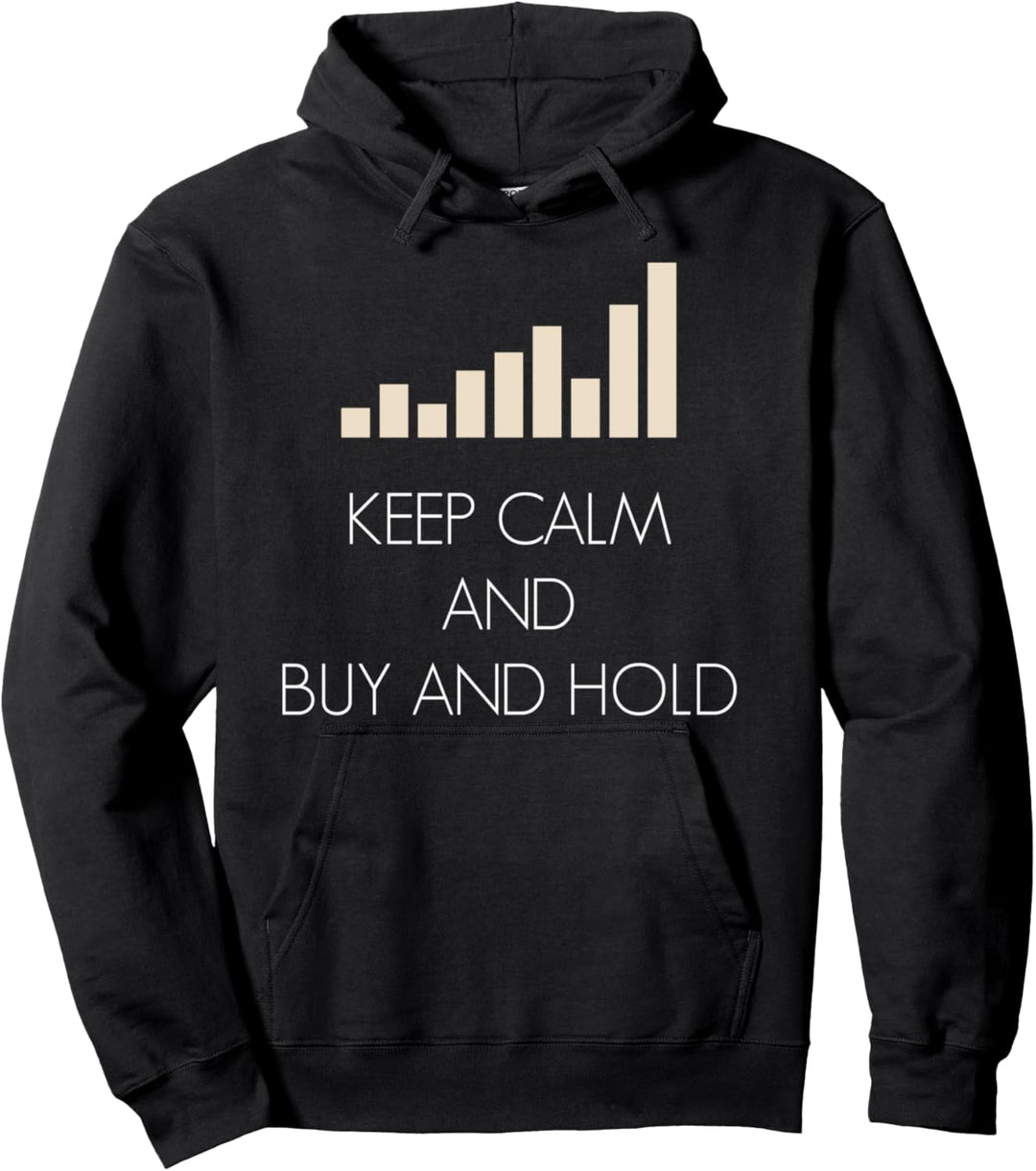 Aktien Keep Calm Buy Hold Aktie Geld Anlegen investor Pullover Hoodie