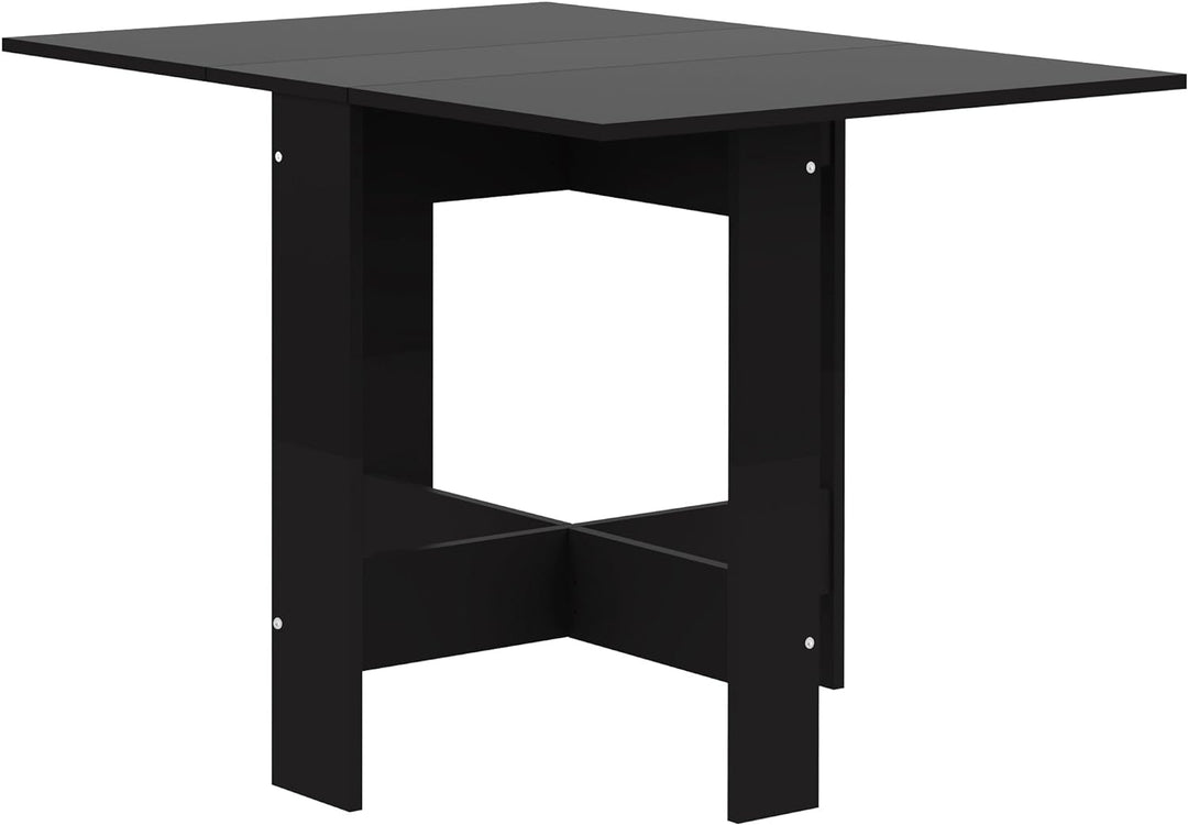 Symbiosis Klapptisch, Holzwerkstoff, Schwarz, 76 x 103 x 73.4 cm, Schwarz