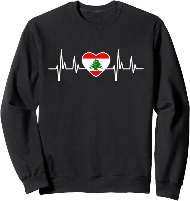 Libanon Herzschlag - Libanesische Flagge Sweatshirt
