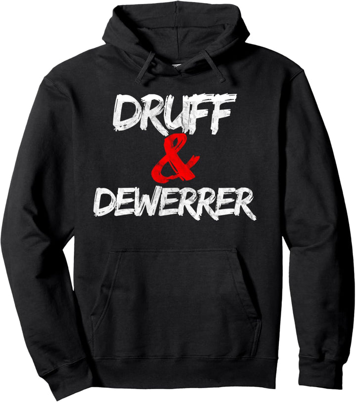 Druff und Dewerrer Pfalz Dialekt Pfälzer Weinfest Geschenk Pullover Hoodie