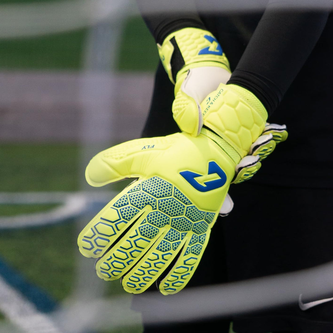 CATCH & KEEP Torwarthandschuhe Kralle Junior Pro 3.0 - Professionelle Torwart-Fussballhandschuhe für