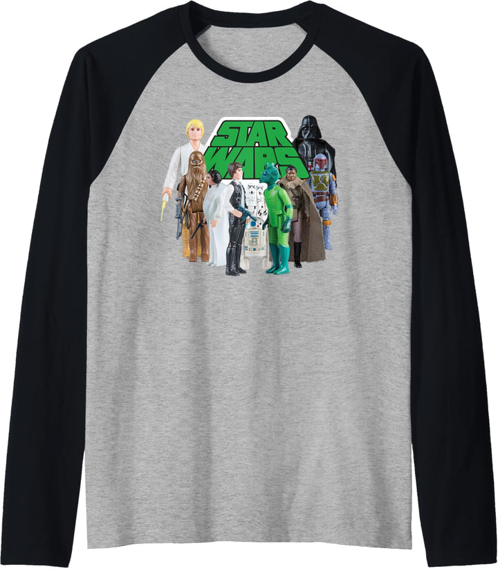 Star Wars Luke Han Chewie Leia Action Figures Raglan