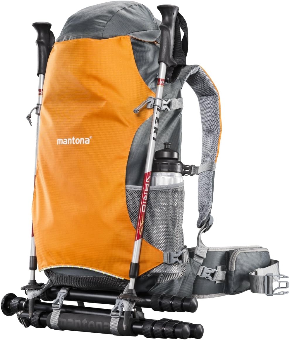 Mantona Kamerarucksack elementsPro 40 - Professioneller Outdoor-Kamerarucksack mit anpassbaren Innen