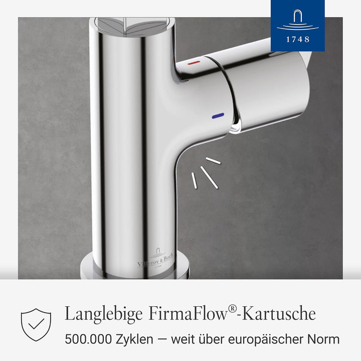 Villeroy & Boch Variaro Küchenarmatur, Niederdruck Armatur Küche, 306 mm Auslaufhöhe, 360° schwenkba