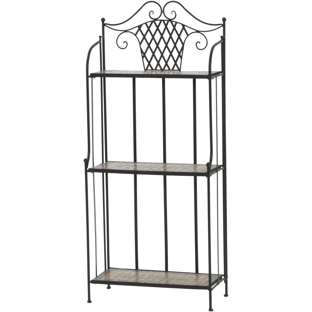 Siena Garden Regal Prato, 62x29x143cm, in schwarz matt