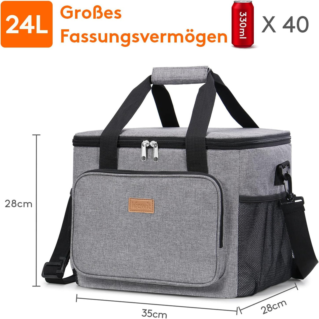 Lifewit 25L Kühltasche Gross Thermotasche Cooler Bag Einkaufstasche Kühlbox Thermo Tasche Lunchtasch