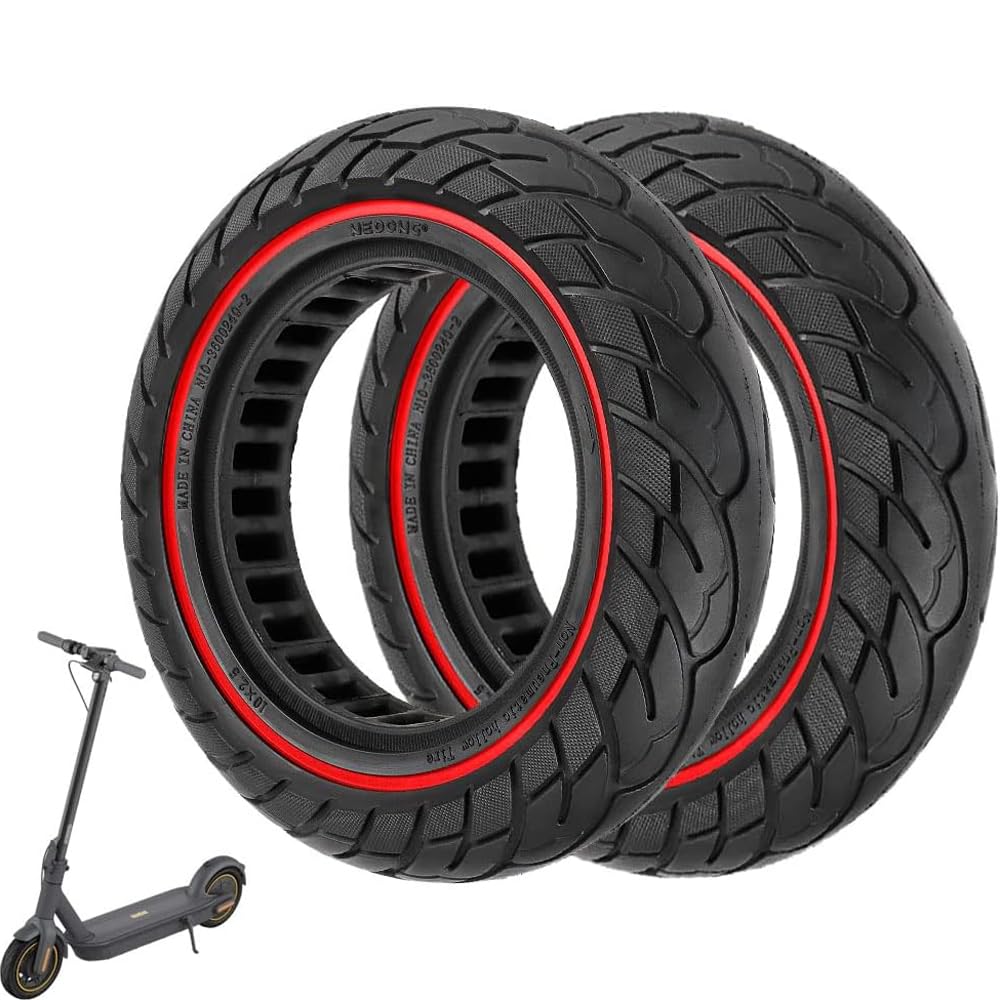 VOLOHAS 60/70-6,5 Vollgummireifen 10 * 2,5 Solide Reifen für Segway Ninebot Max G30 / G30E / G30LP E