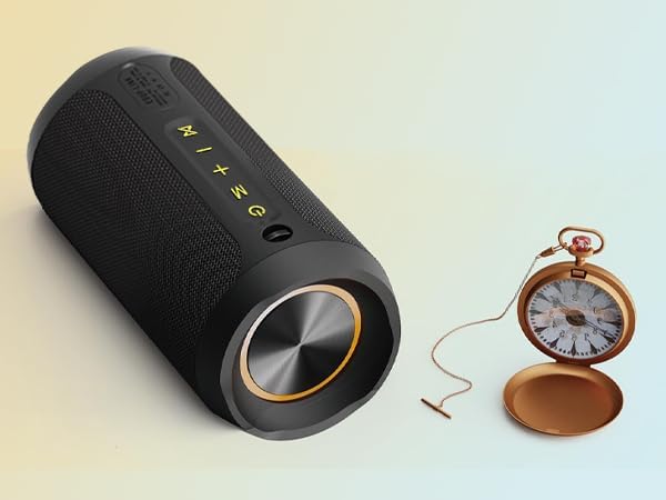 EDUPLINK Bluetooth Lautsprecher Klein mit Licht - Tragbarer IPX7 wasserdichte Musikbox für Dusche Ou